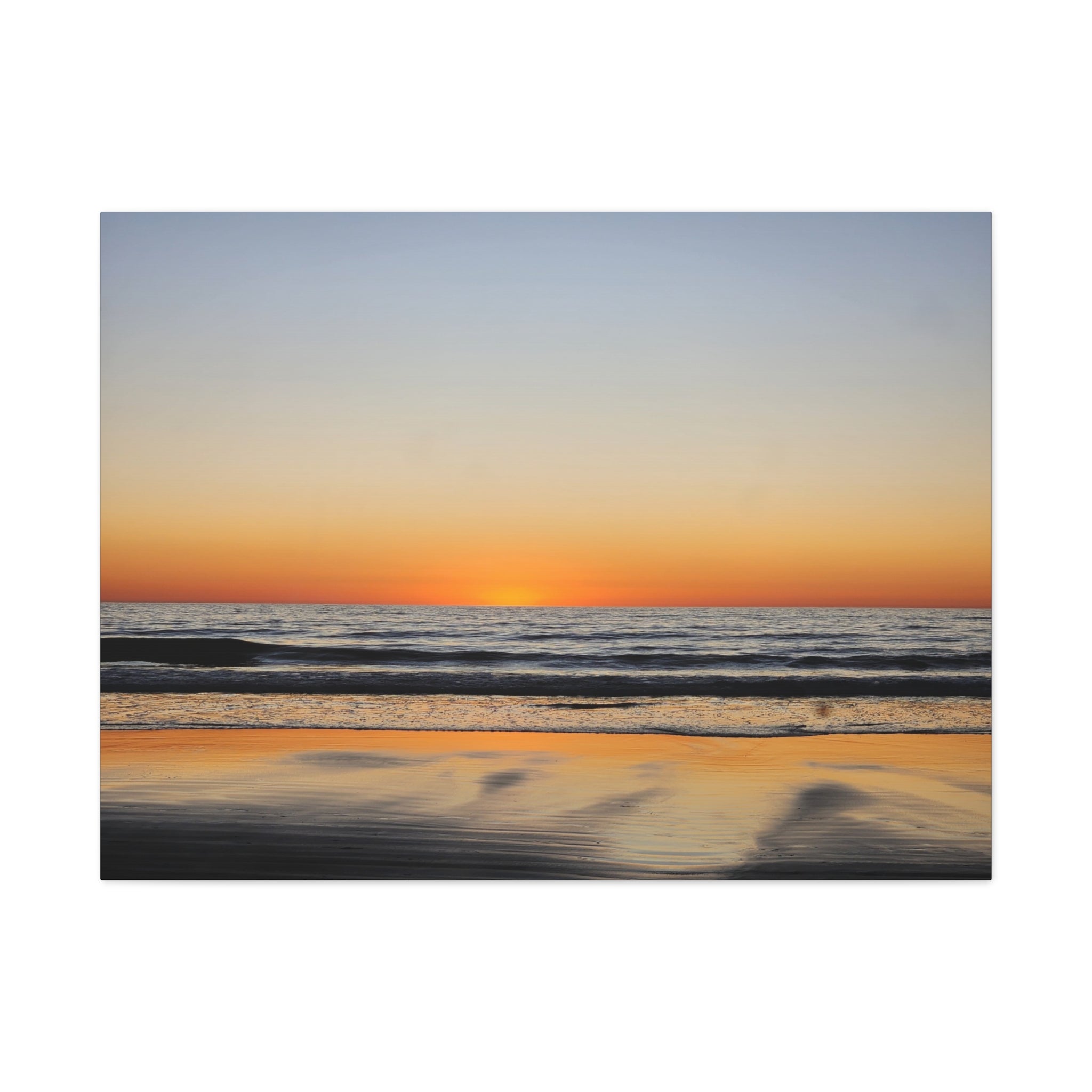 Ocean Sunset Canvas Print — Serene Beach Wall Art