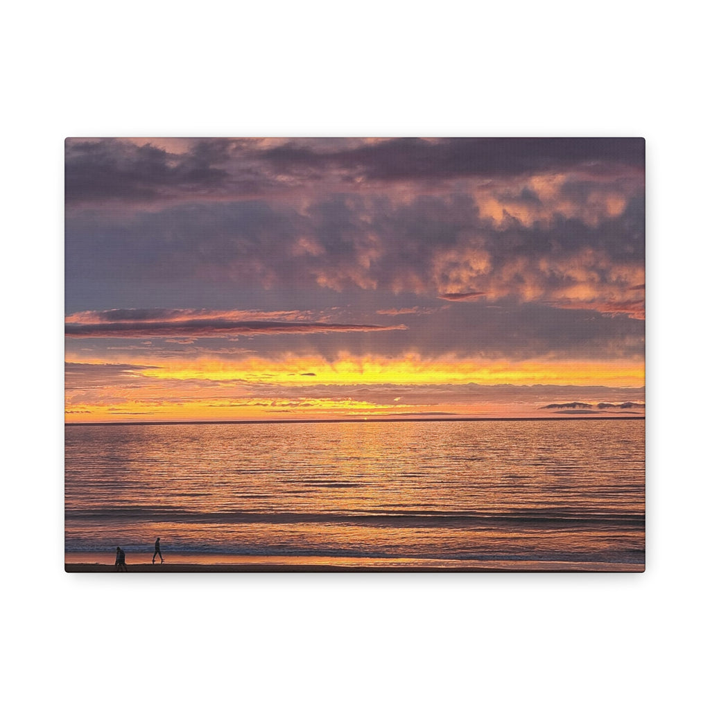 Sunset Beach Canvas Print — Matte Stretched Wall Art
