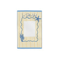 La Dolce Vita Beach Towel - Coastal Starfish & Coral Striped Towel