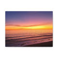 Sunset Beach Canvas Wall Art — Matte Stretched Ocean Print