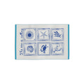 The Sea Is Calling Beach Towel – Nautical Shells & Starfish Beach Towel