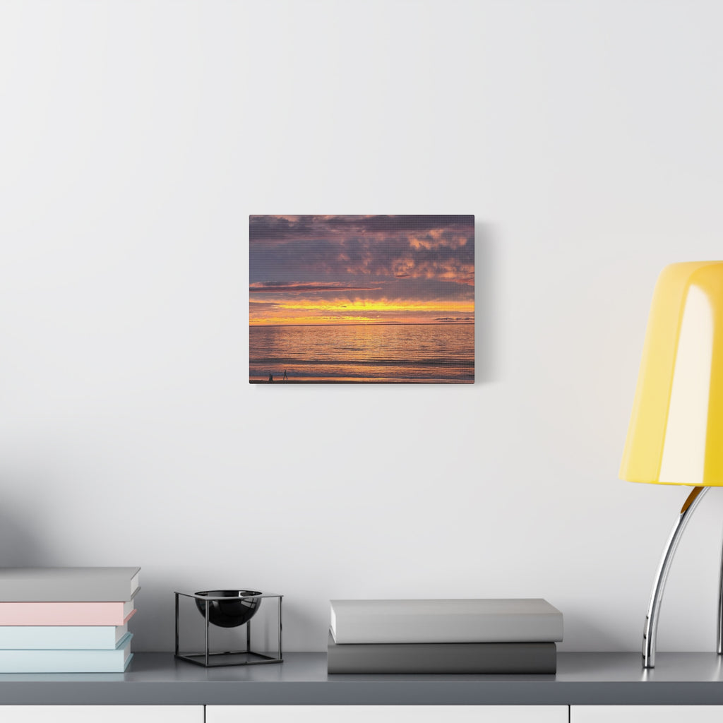 Sunset Beach Canvas Print — Matte Stretched Wall Art