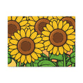 Sunflower Field Canvas Wall Art — Bright Floral Home Decor