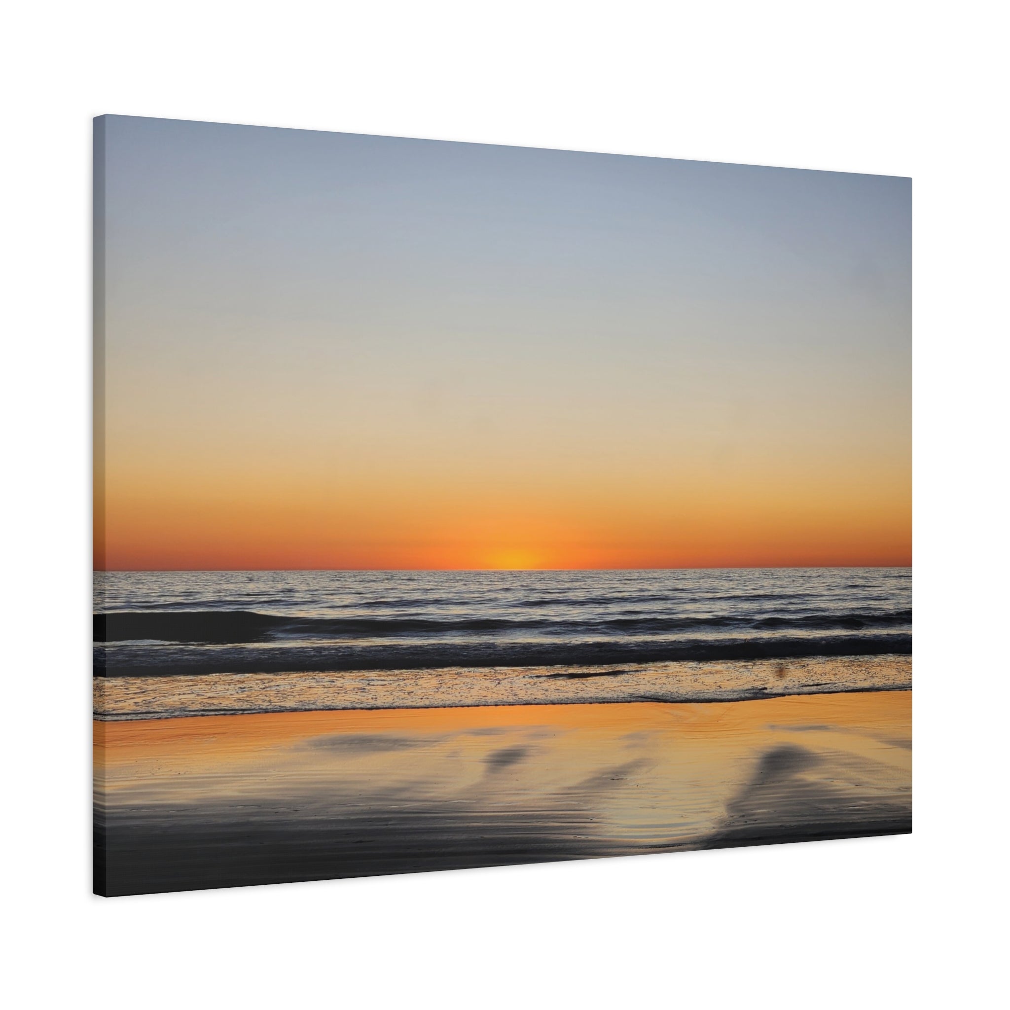 Ocean Sunset Canvas Print — Serene Beach Wall Art